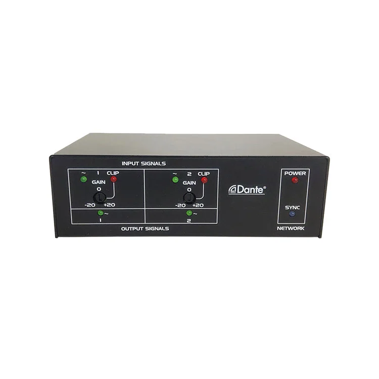 2 Mikrof va Line Inputs Dante interfeysi